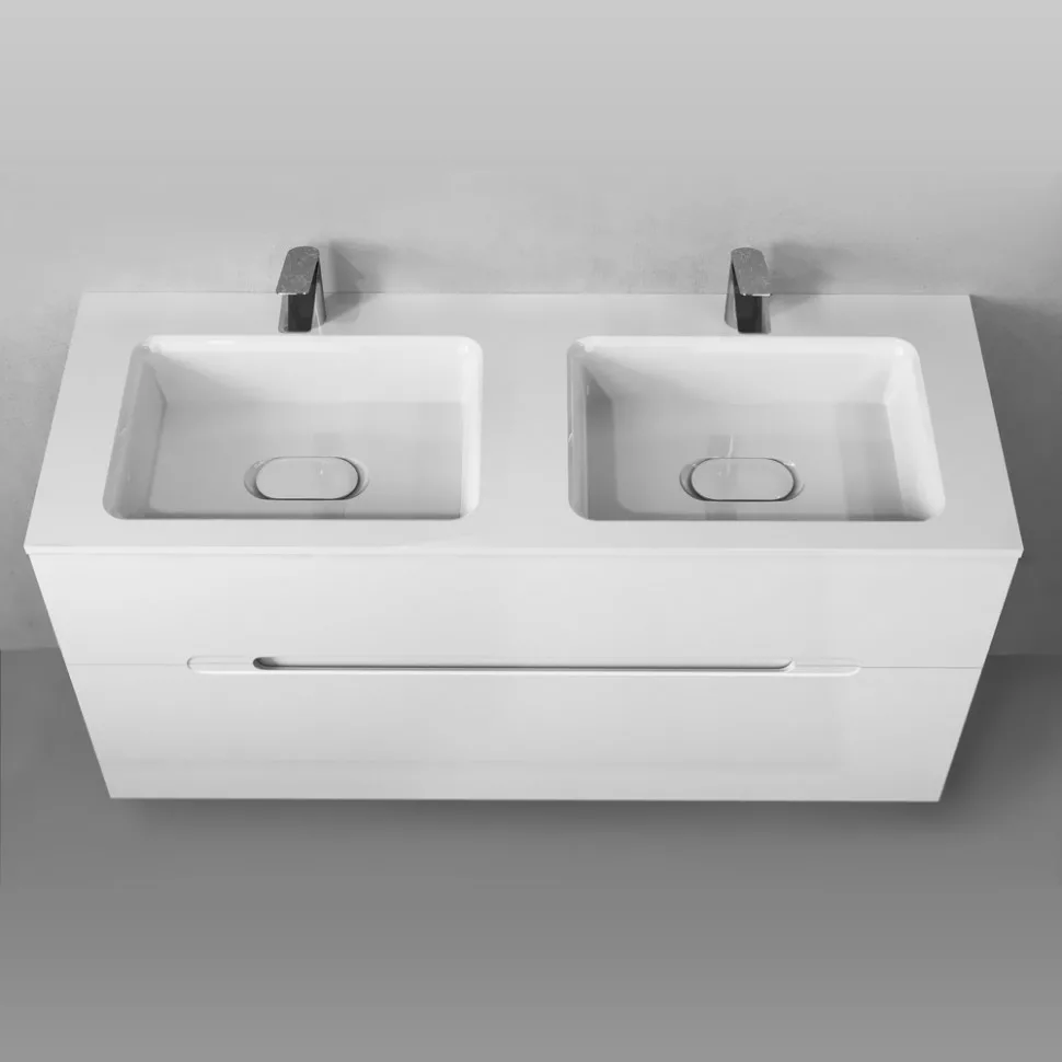 تصویر 4 از روشویی کابینتی مات و براق برای سرویس بهداشتی